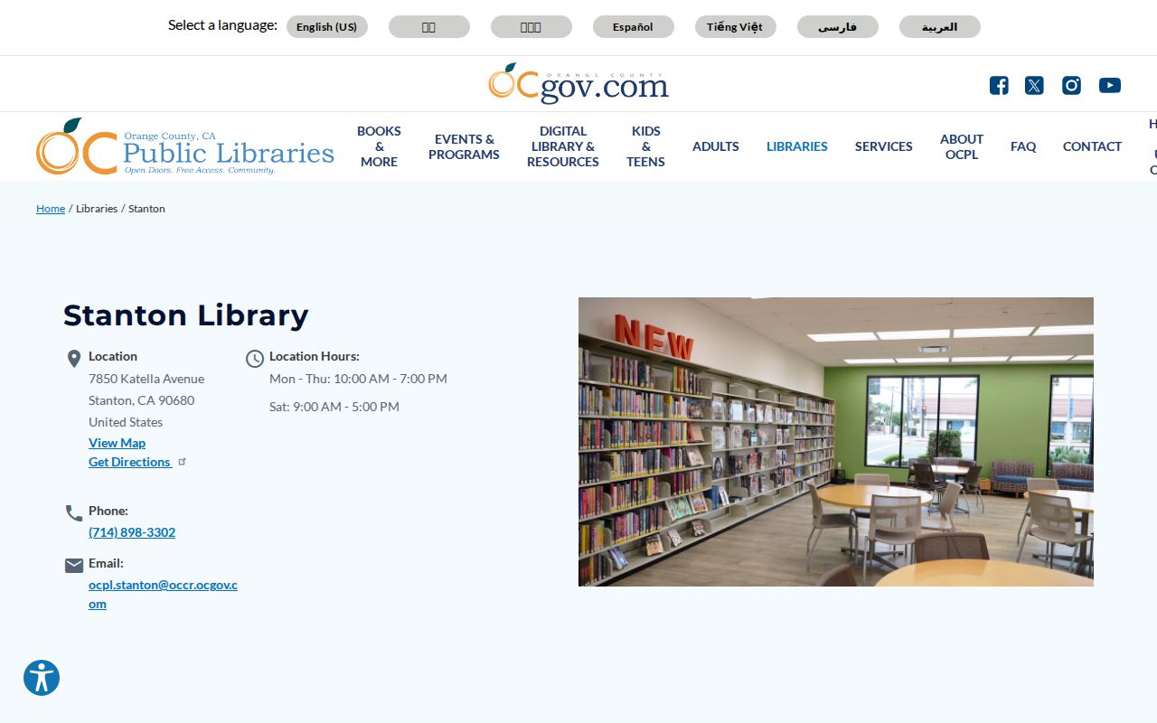 Stanton city directory research at the Stanton Library branch