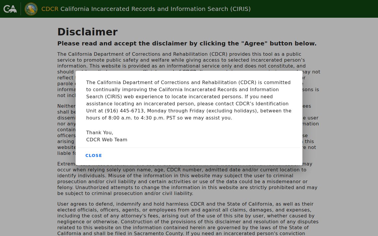Stanton neighbors California incarcerated person locator source