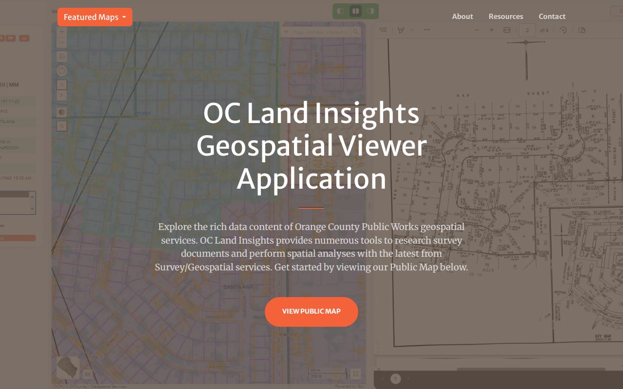 Stanton street directory Orange County land records parcel viewer